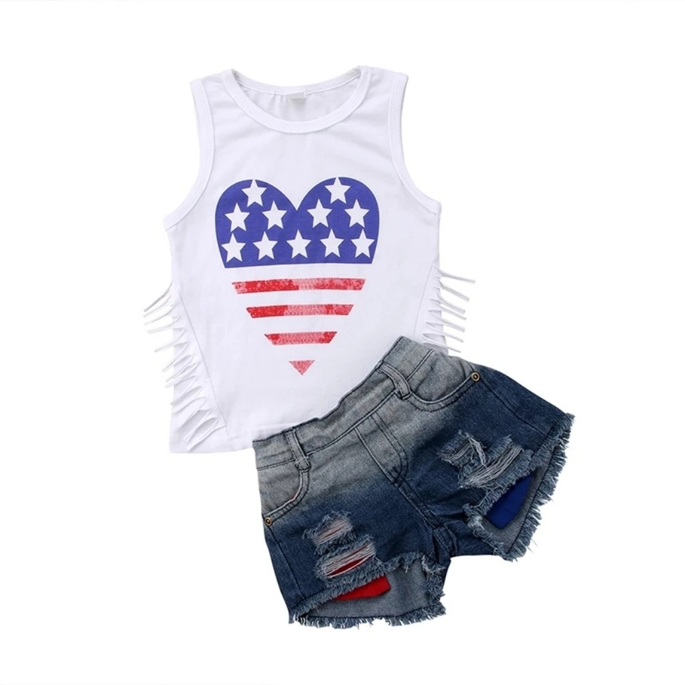 New girl shorts set